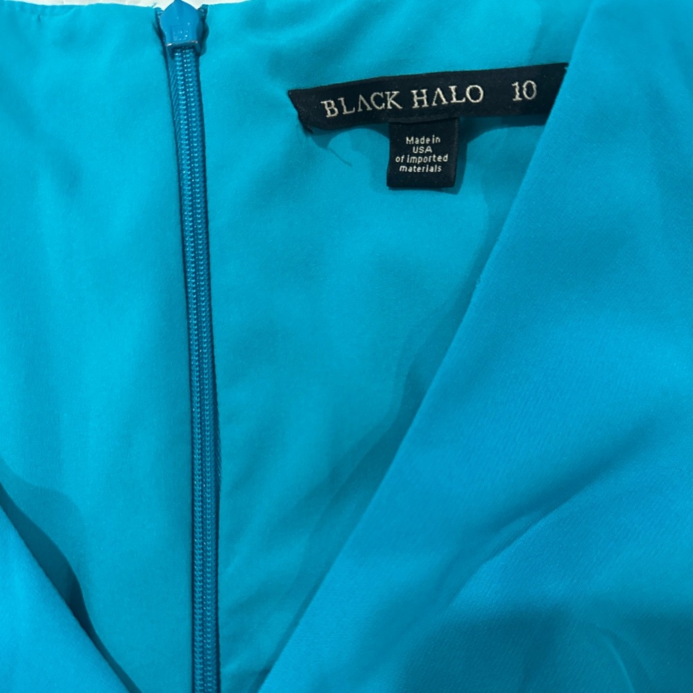 Black Halo Vibrant Blue Dress